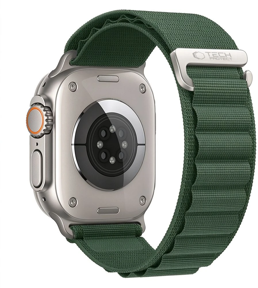 Tech-Protect NYLON PRO Watch 8 / 9 / 10 / 11 / 12 / SE / ULTRA (44 / 45 / 46 / 49 MM) karinė žalia