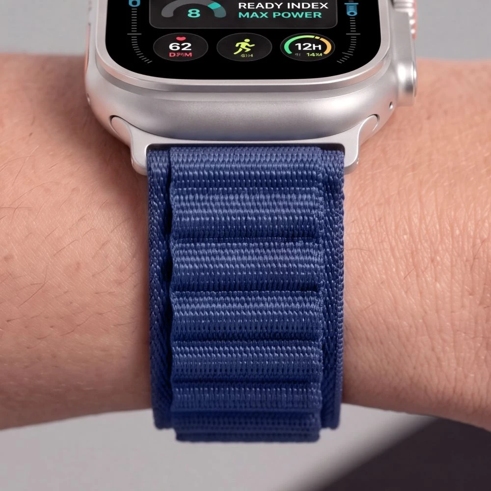 Tech-Protect NYLON PRO Watch 8 / 9 / 10 / 11 / 12 / SE / ULTRA (44 / 45 / 46 / 49 MM) tamsiai mėlynas