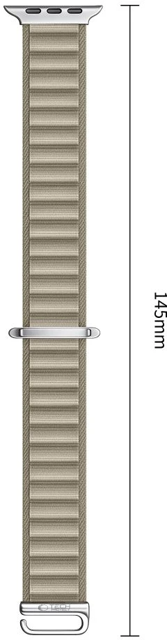 Tech-Protect NYLON PRO Watch 8 / 9 / 10 / 11 / 12 / SE / ULTRA (44 / 45 / 46 / 49 MM) titano/alyvinė