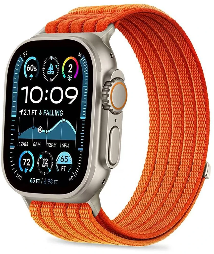 Tech-Protect NYLON SPORT WATCH 8 / 9 / 10 / 11 / SE / ULTRA (44 / 45 / 46 / 49 MM) ORANŽINIS