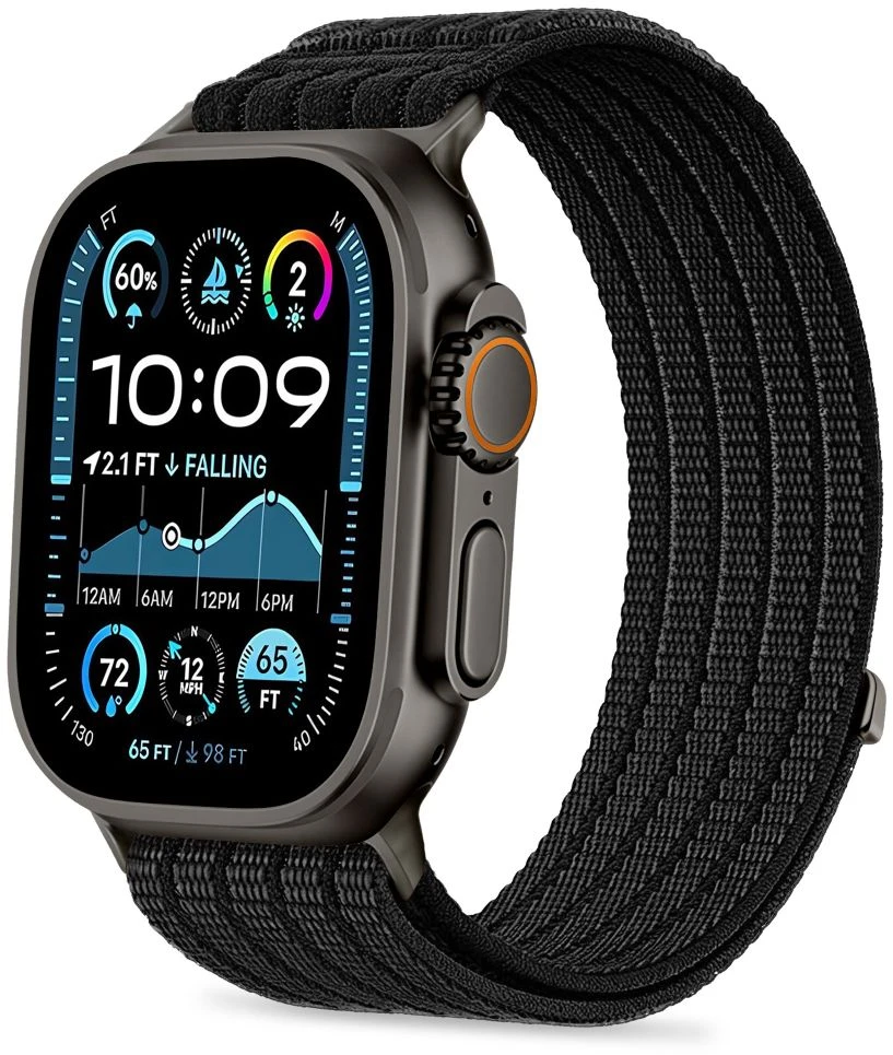 TECH-PROTECT NYLON SPORT WATCH 8 / 9 / 10 / 11 / SE / ULTRA (44 / 45 / 46 / 49 MM) Juoda