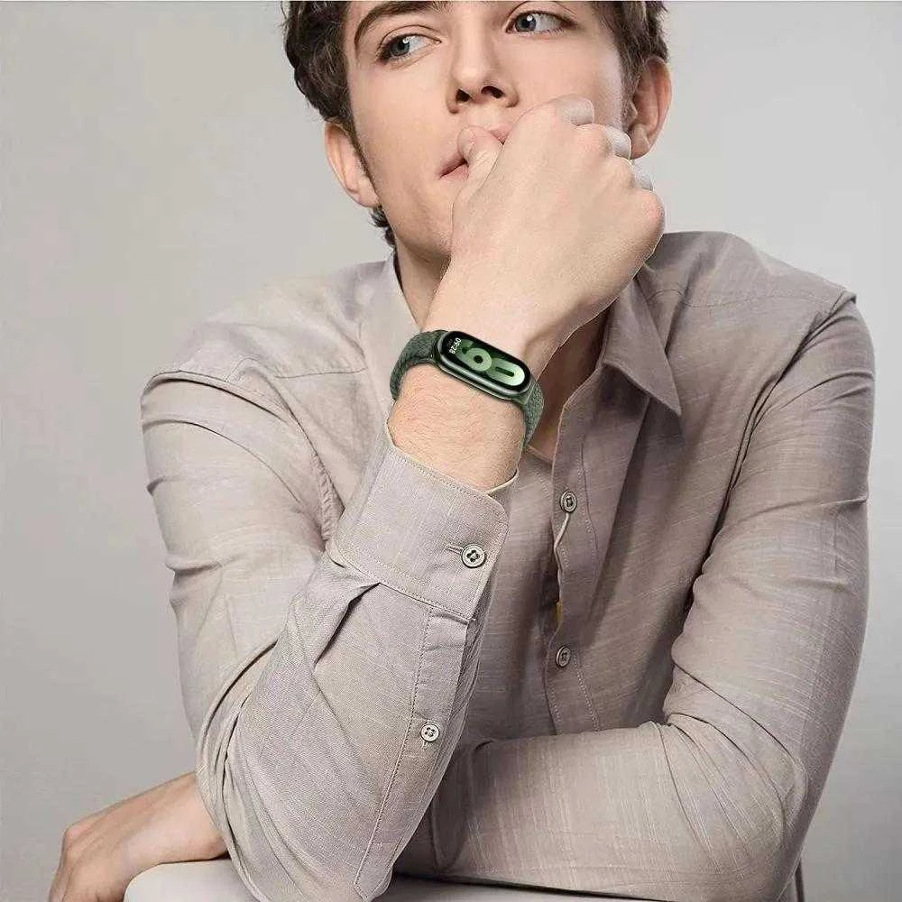 Tech-Protect nylonmag Xiaomi Smart Band 8 / 9 / NFC juodos spalvos