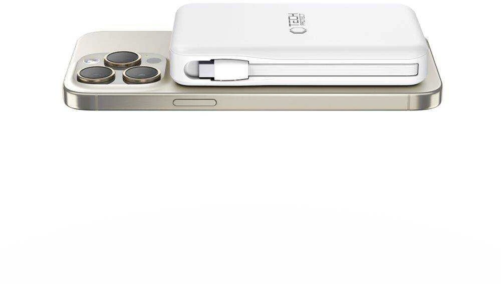 Tech-Protect PB31 LifeMag MagSafe powerbank 10000MAH baltos spalvos