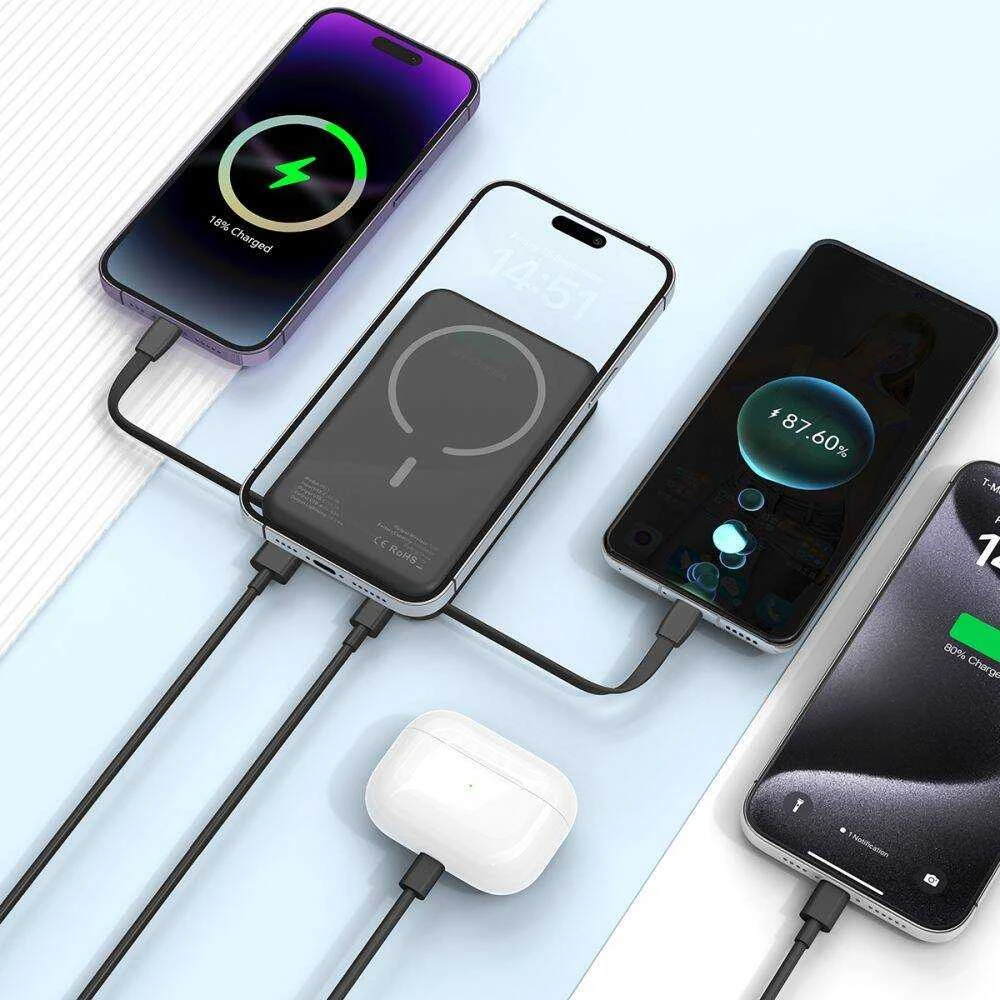 Tech-Protect PB31 LifeMag MagSafe powerbank 10000MAH juodos spalvos