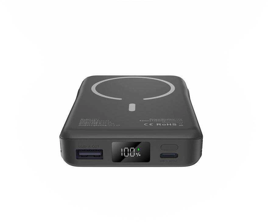 Tech-Protect PB31 LifeMag MagSafe powerbank 10000MAH juodos spalvos
