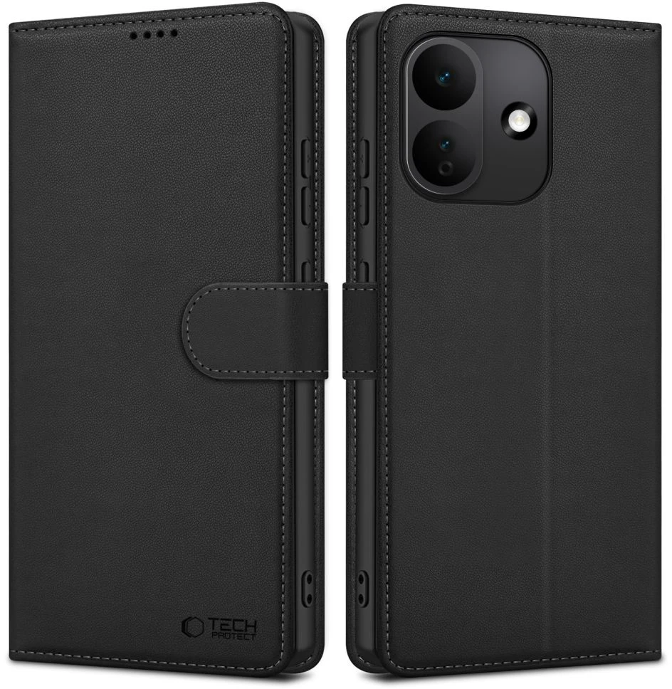 Tech-Protect PINIGINĖS TIPO DĖKLAS XIAOMI REDMI NOTE 17 Pro 5G MATTE Juodas