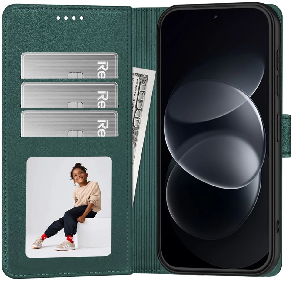 Tech-Protect PINIGINĖS TIPO DĖKLAS XIAOMI REDMI NOTE 17 PRO 5G ŽALIAS
