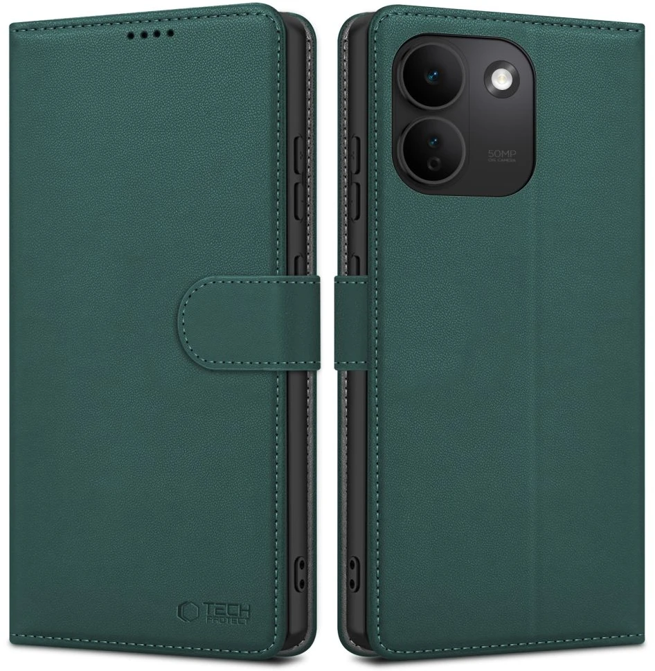 Tech-Protect PINIGINĖS TIPO DĖKLAS XIAOMI REDMI NOTE 17 PRO MAX 5G ŽALIAS