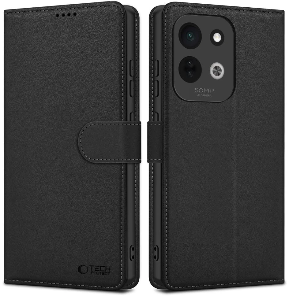 TECH-PROTECT PINIGINĖS TIPO DĖKLAS XIAOMI REDMI 17 4G / 5G Juodas