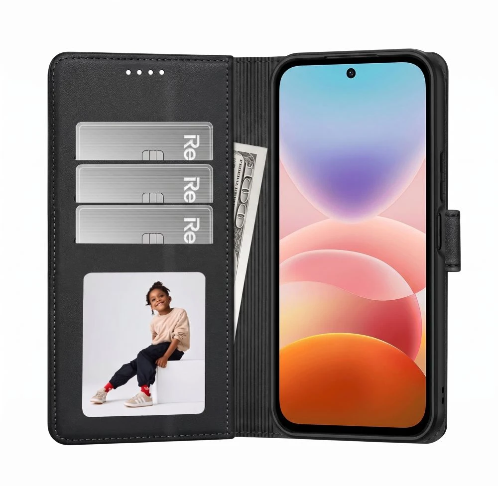 TECH-PROTECT PINIGINĖS TIPO DĖKLAS XIAOMI REDMI 17 4G / 5G Juodas