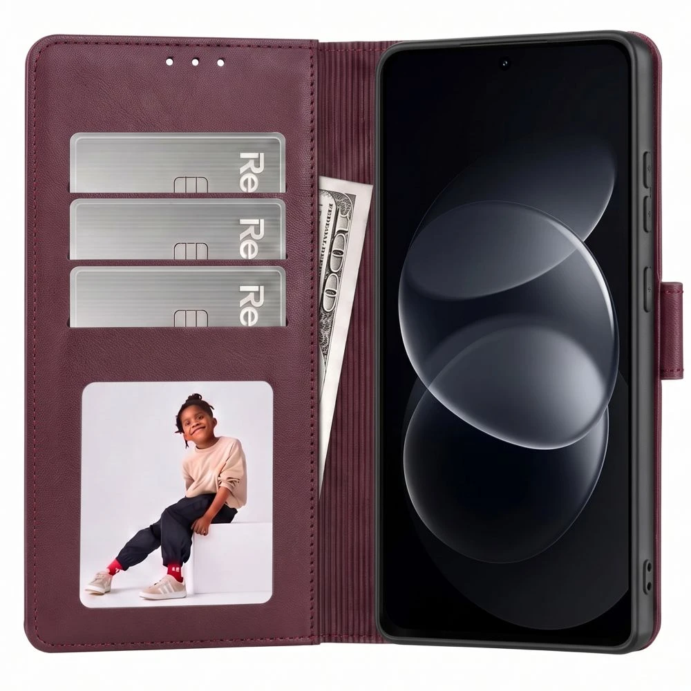 Tech-Protect PINIGINĖS TIPO DĖKLAS XIAOMI REDMI NOTE 17 Pro Max 5G MULBERRY