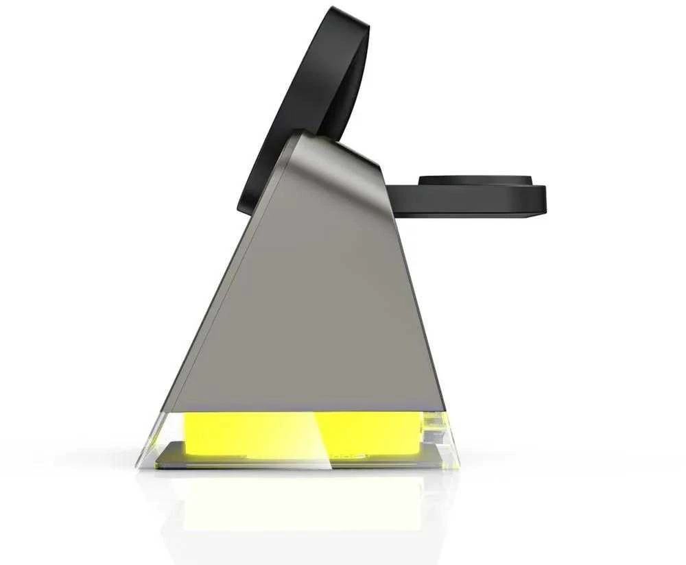 Tech-Protect QI15W-A43 3in1 belaidis įkroviklis su MagSafe for Apple Devices – juodos spalvos