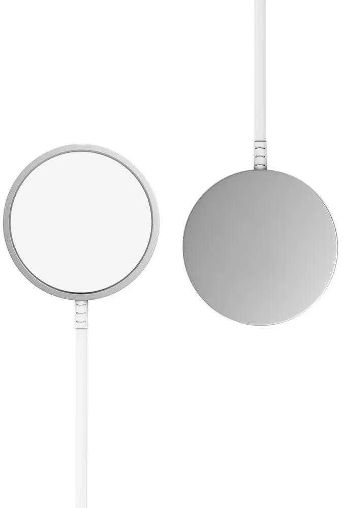 Tech-Protect QI15W-A44 magnetinis belaidis įkroviklis su MagSafe - Baltas