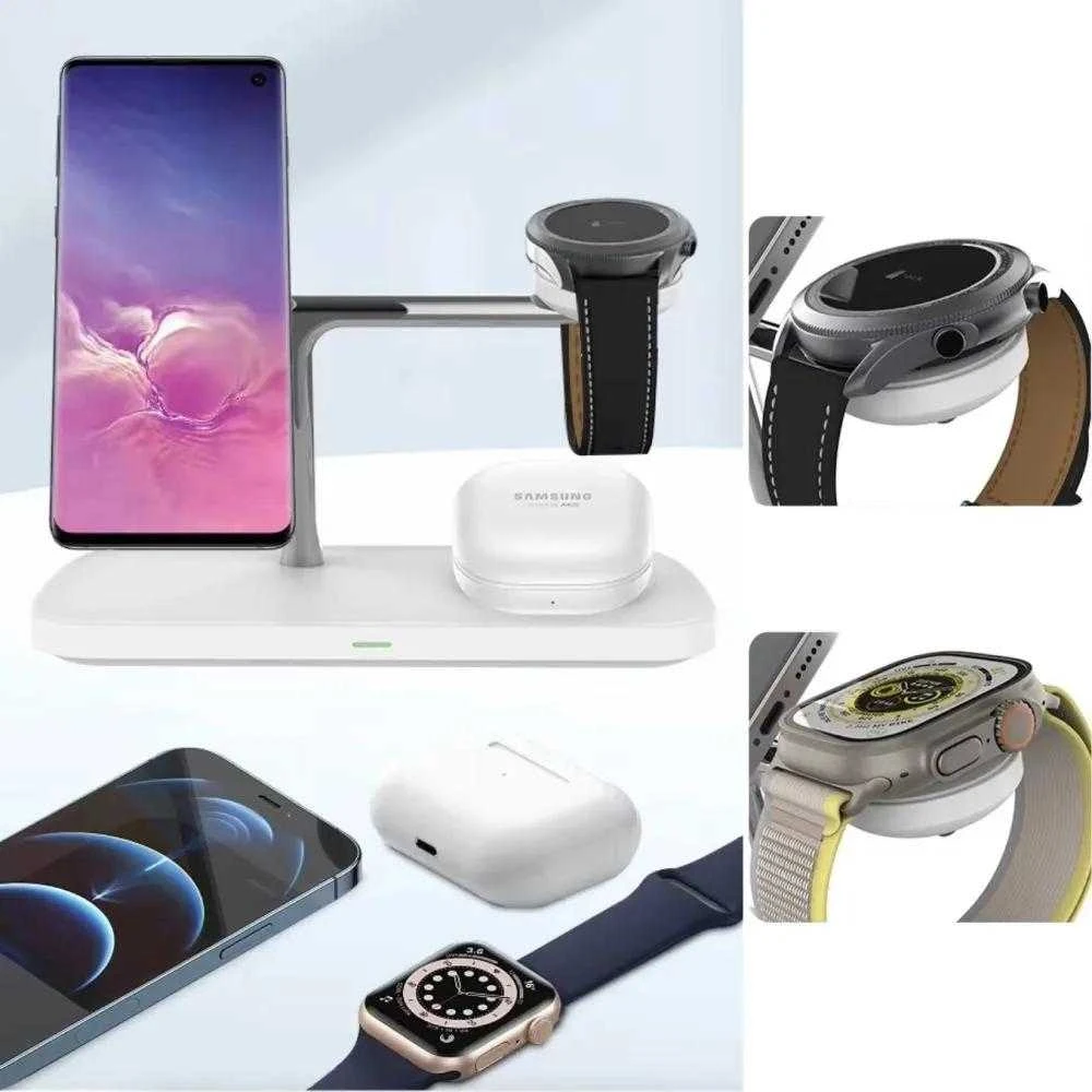 Tech-Protect QI15W-A45 3in1 belaidis įkroviklis su MagSafe for Apple Devices – baltos spalvos