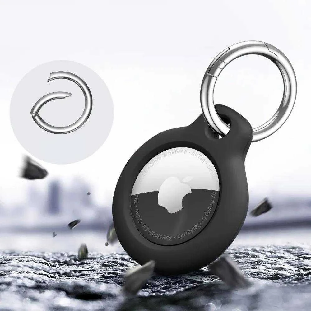Tech-Protect Rough 2-pack Apple AirTag – dėklas telefonui juodos spalvos