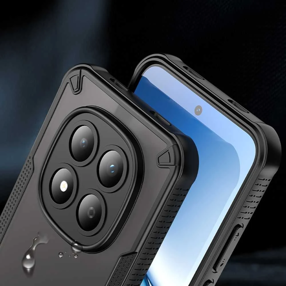 Tech-Protect Rugged Shield MagSafe Xiaomi Redmi Note 15 Pro 5G dėklas matinės juodos spalvos