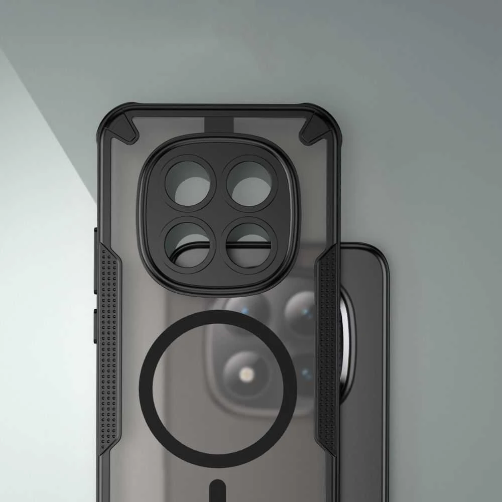 Tech-Protect Rugged Shield MagSafe Xiaomi Poco M8 Pro / Redmi Note 15 Pro+ Plus 5G dėklas matinės juodos spalvos