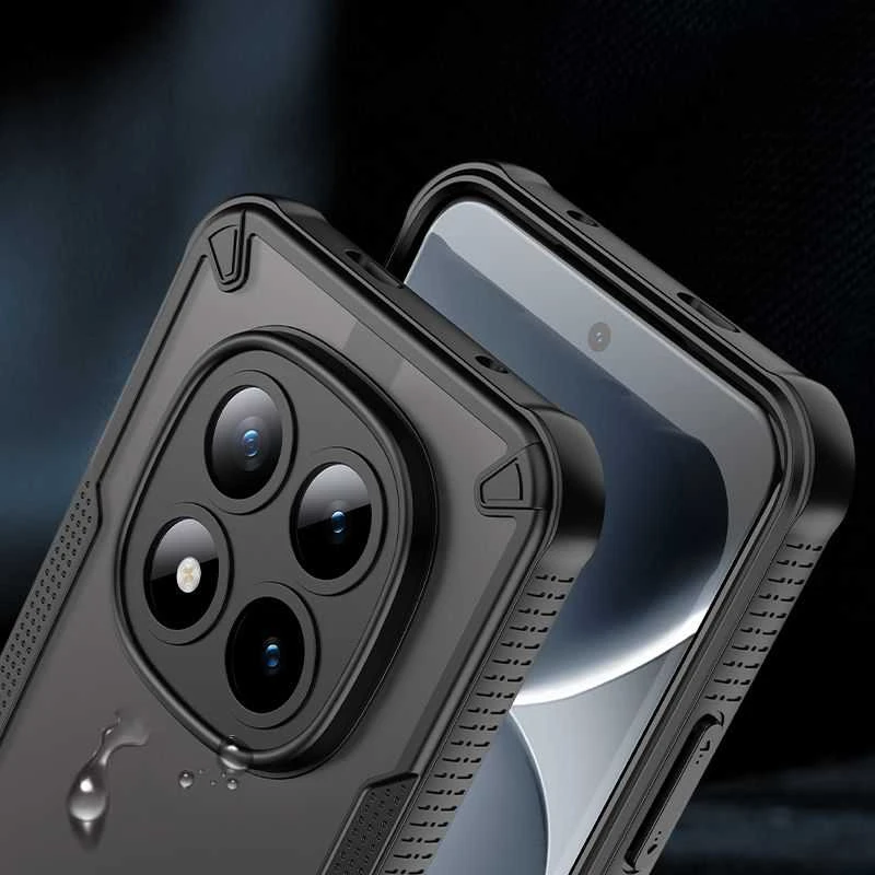 Tech-Protect Rugged Shield MagSafe Xiaomi Poco M8 Pro / Redmi Note 15 Pro+ Plus 5G dėklas matinės juodos spalvos