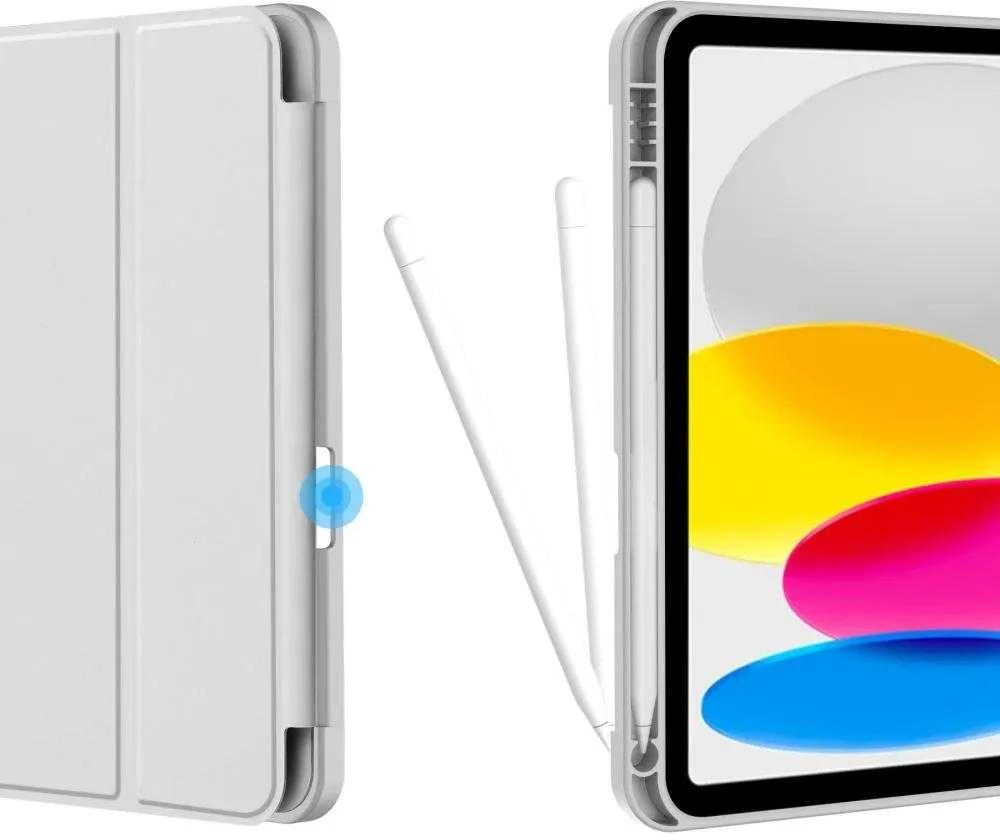Tech-Protect SC Pen Apple iPad 10.9” 10 / 2022 / 11” 11 / 2025 – dėklas planšetiniam kompiuteriui pilkos spalvos