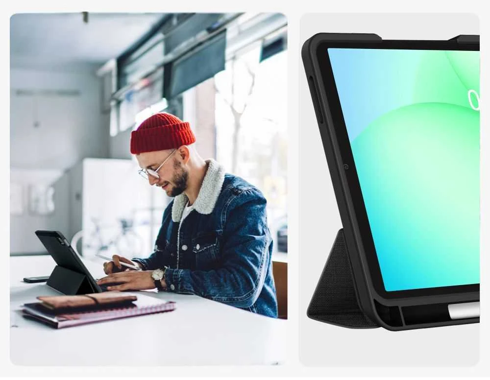 Tech-Protect SC PEN Canvas do Galaxy TAB A9+ / A11+ PLUS 11.0 X210 / X215 / X216 / X230 / X235 / X236 juoda