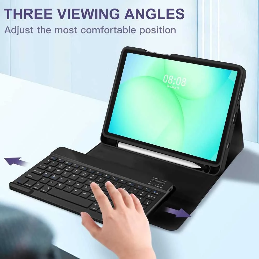 „Tech-Protect SC PEN + KB“ skirtas „Galaxy TAB A9 / A11 8.7 X110 / X115 / X133 / X135“ (juodas)
