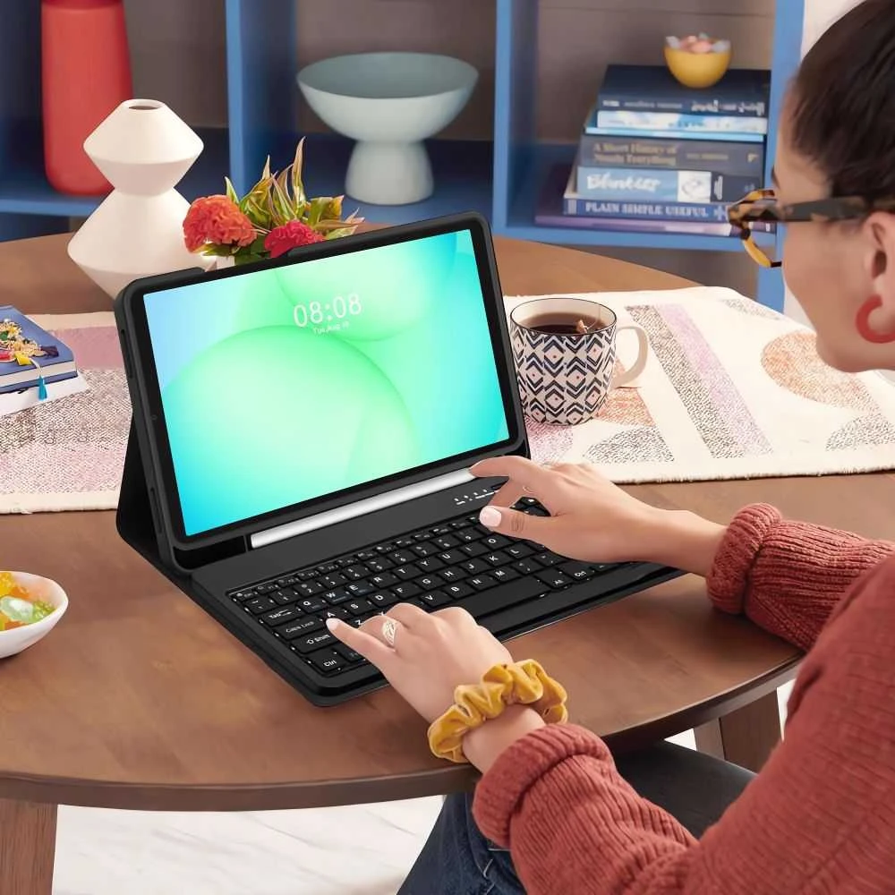 „Tech-Protect SC PEN + KB“ skirtas „Galaxy TAB A9 / A11 8.7 X110 / X115 / X133 / X135“ (juodas)