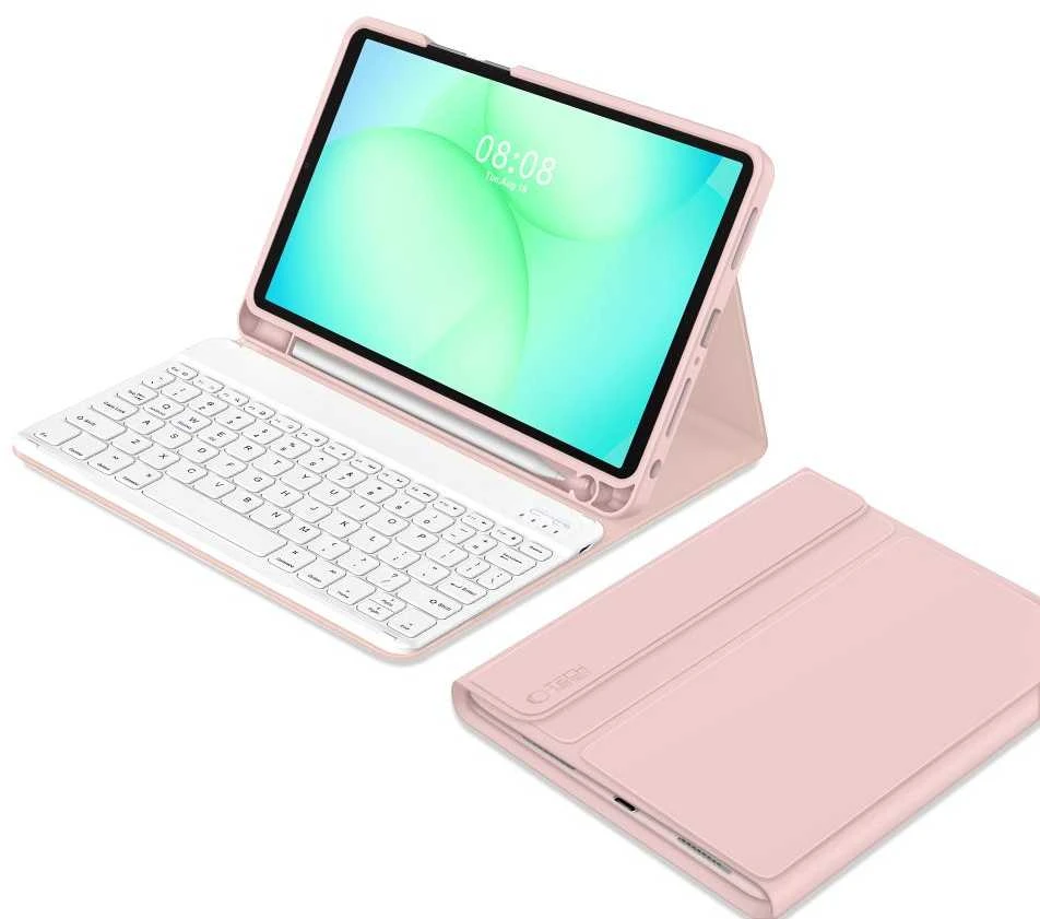 Tech-Protect SC Pen dėklas skirtas Samsung Galaxy Tab A9+ / A11+ Plus 11.0 X210 / X215 / X216 / X230 / X235 / X236 – rožinės spalvos