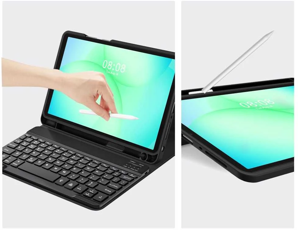 „Tech-Protect SC PEN + KB“ skirtas „Galaxy TAB A9+ / A11+ PLUS 11.0 X210 / X215 / X216 / X230 / X235 / X236“ (juodas)