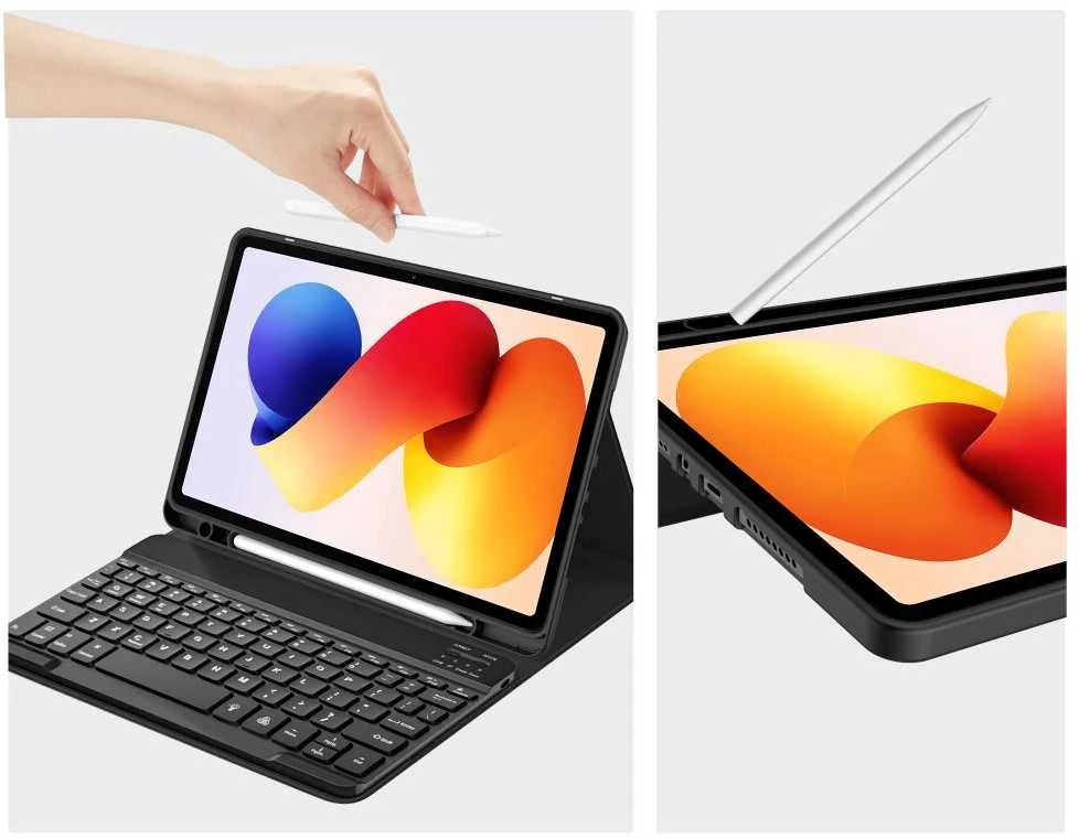 Tech-Protect SC Pen dėklas skirtas Xiaomi Poco Pad M1 / Redmi Pad 2 Pro 12.1 – juodos spalvos