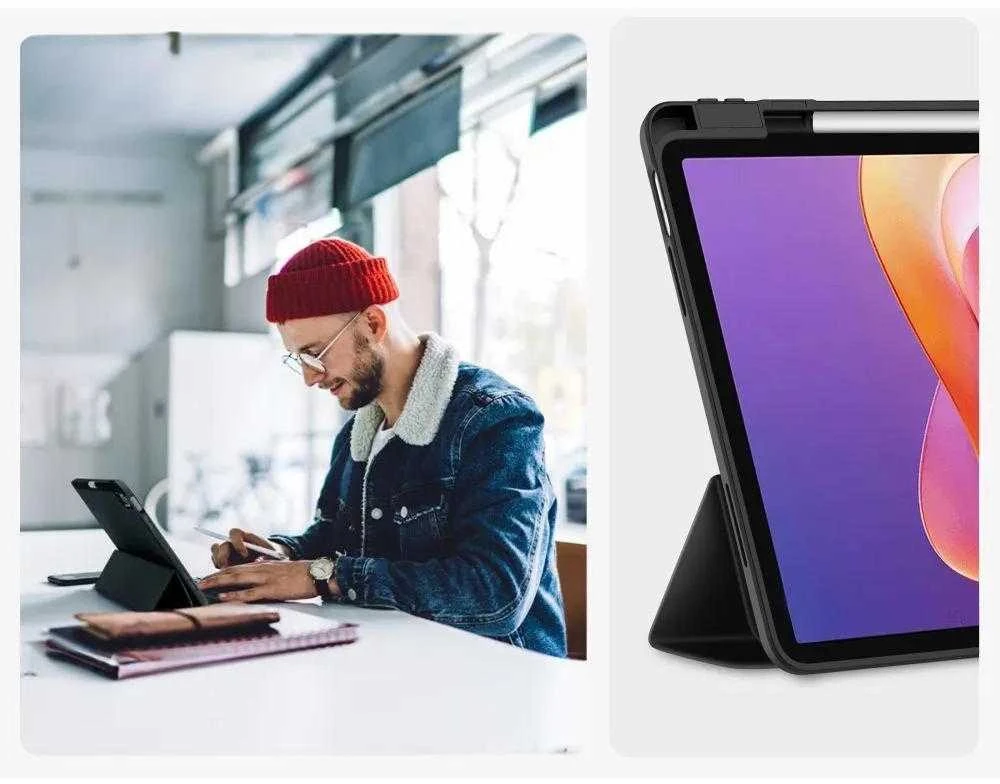 Tech-Protect SC Pen dėklas skirtas Xiaomi Redmi Pad 2 11.0 – juodos spalvos