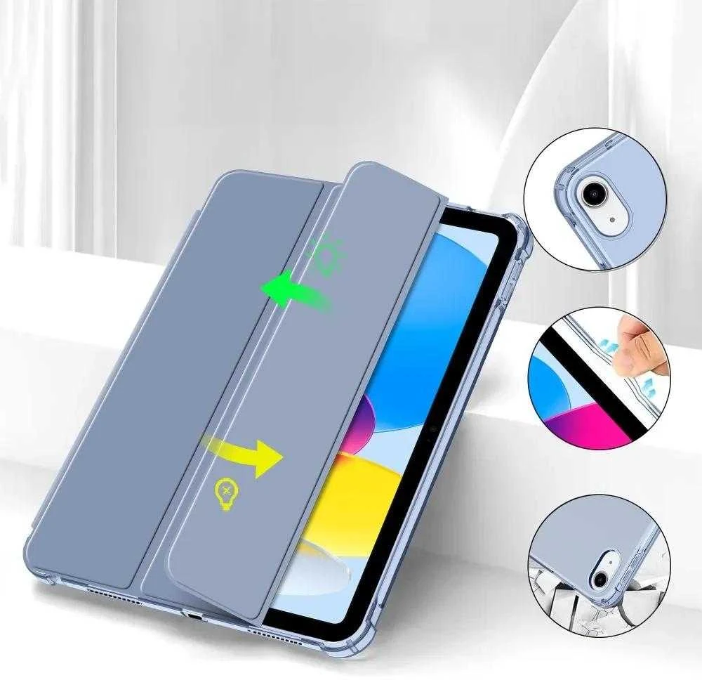 Tech-Protect SC Pen Hybrid Apple iPad 10 / 2022 / 11” 11 / 2025 – Mėlyna – dėklas planšetei skaidrus