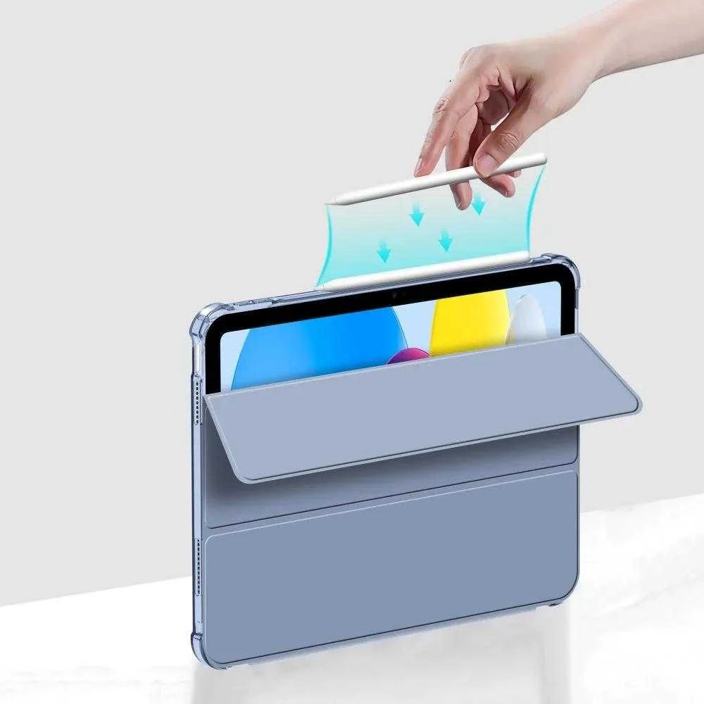Tech-Protect SC Pen Hybrid Apple iPad 10 / 2022 / 11” 11 / 2025 – Mėlyna – dėklas planšetei skaidrus