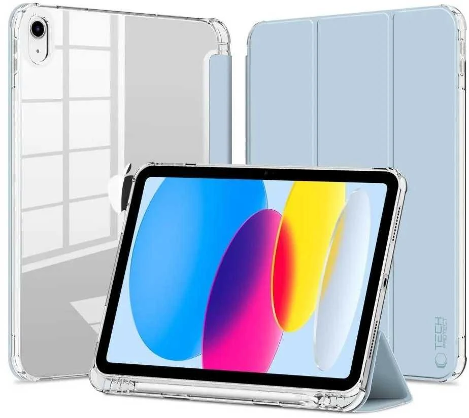 Tech-Protect SC Pen Hybrid Apple iPad 10.9” 10 / 2022 / 11” 11 / 2025 – dėklas planšetiniam kompiuteriui žydros spalvos