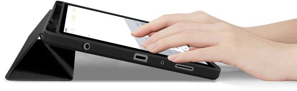Tech-Protect SC Pen Hybrid dėklas skirtas Samsung Galaxy Tab A9 / A11 8.7 X110 / X115 / X133 / X135 – juodos spalvos