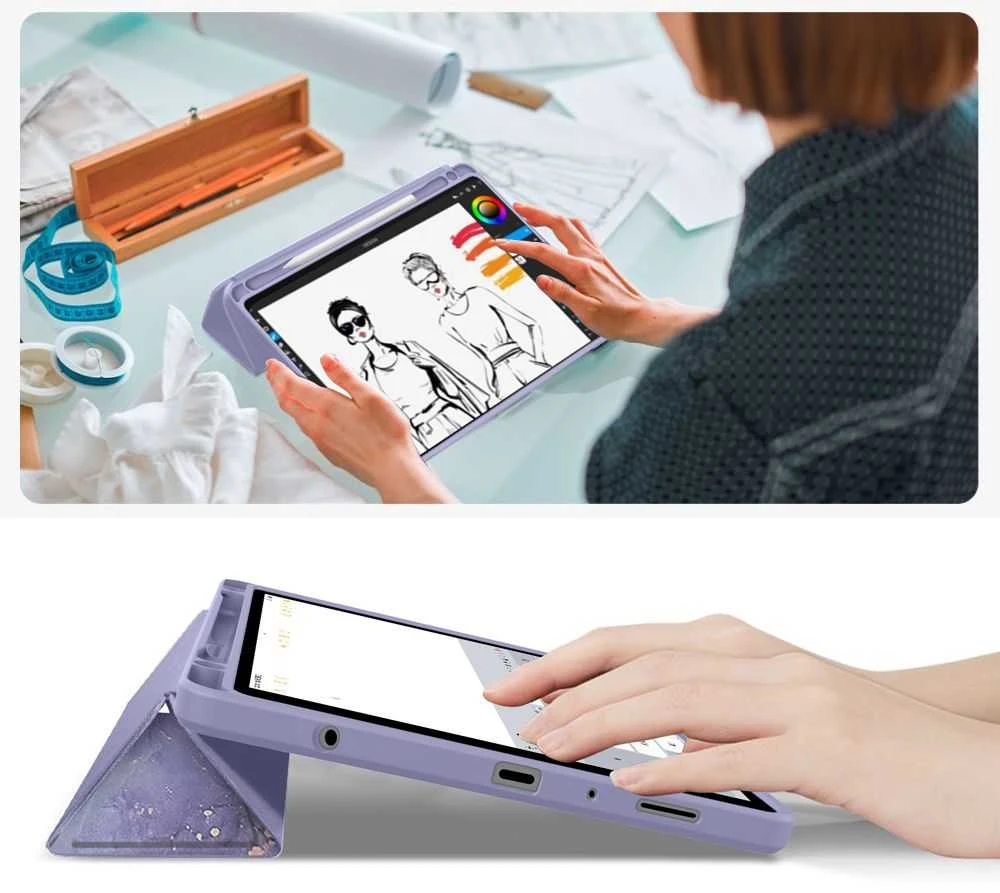 „Tech-Protect SC Pen Hybrid“ dėklas, skirtas „Samsung Galaxy Tab A9+ / A11+ Plus 11.0 X210 / X215 / X216 / X230 / X235 / X236“ – daugiaspalvis