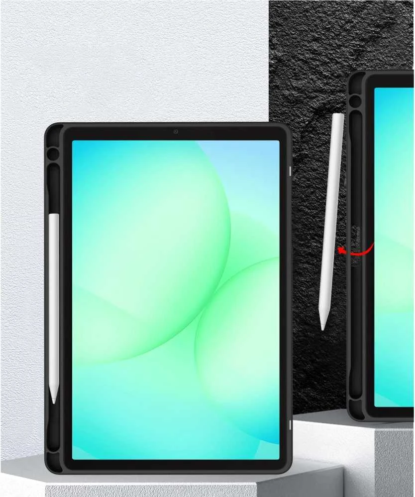 Tech-Protect SC Pen Hybrid dėklas skirtas Samsung Galaxy Tab A9 / A11 8.7 X110 / X115 / X133 / X135 – juodos spalvos