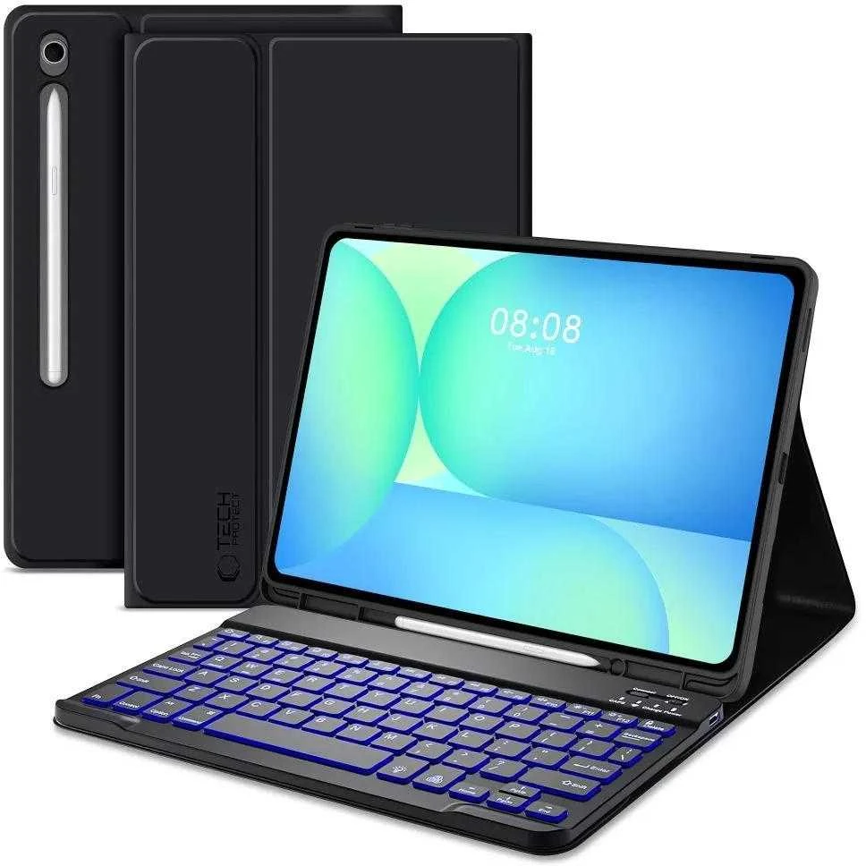 TECH-PROTECT SC PEN + Klaviatūra GALAXY TAB S10 FE+ PLUS 13.1 X620 / X626B Juodas
