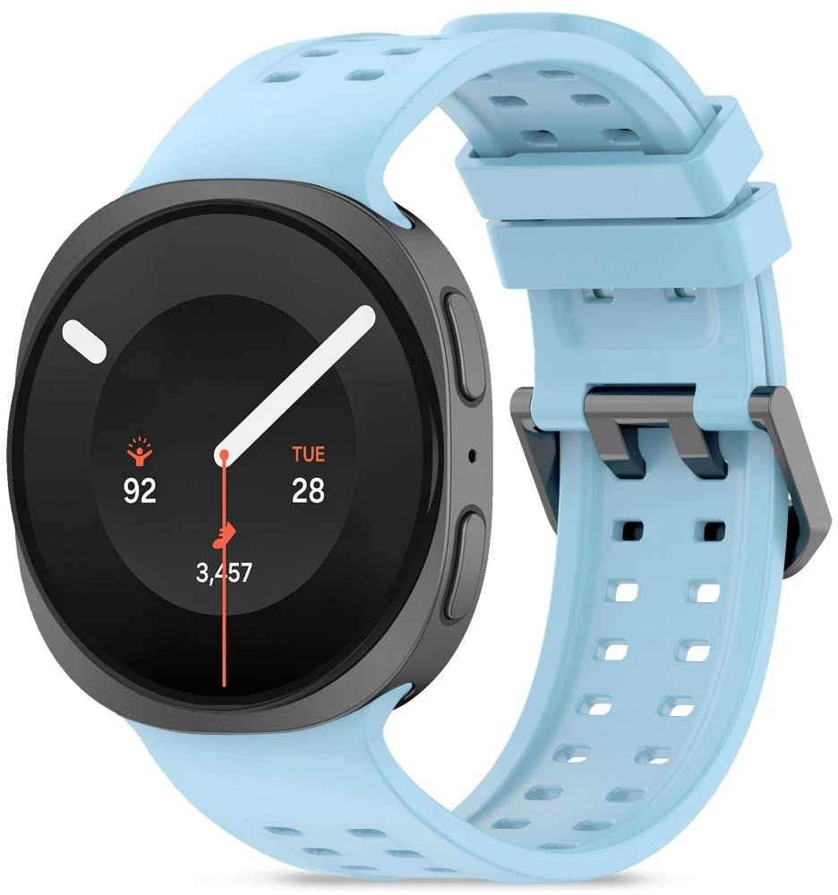 Tech-Protect SILICONE AIR Samsung Galaxy WATCH 8 / 9 / CLASSIC (40 / 44 / 46 MM) ŠVIESIAI MĖLYNAS