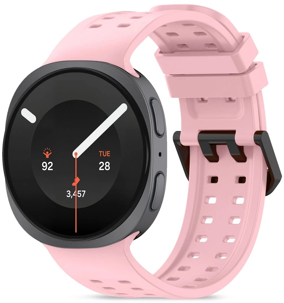 Tech-Protect SILICONE AIR Samsung Galaxy WATCH 8 / 9 / CLASSIC (40 / 44 / 46 MM) ŠVIESIAI ROŽINĖ