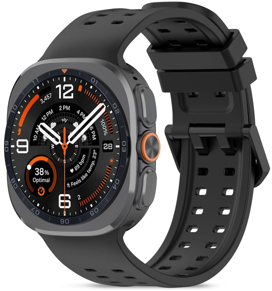 „Tech-Protect SILICONE AIR“ Samsung Galaxy WATCH ULTRA 1 / 2 2024-2026 (47 MM) Juodas