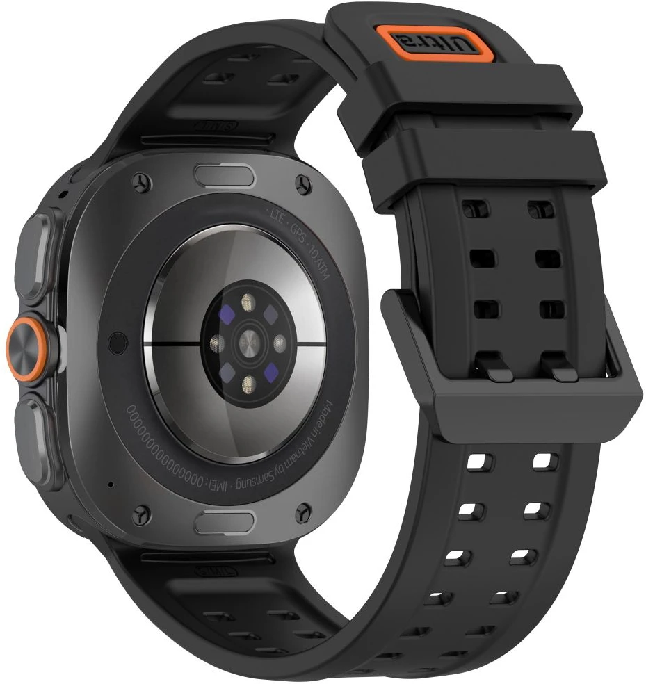 „Tech-Protect SILICONE AIR“ Samsung Galaxy WATCH ULTRA 1 / 2 2024-2026 (47 MM) Juodas