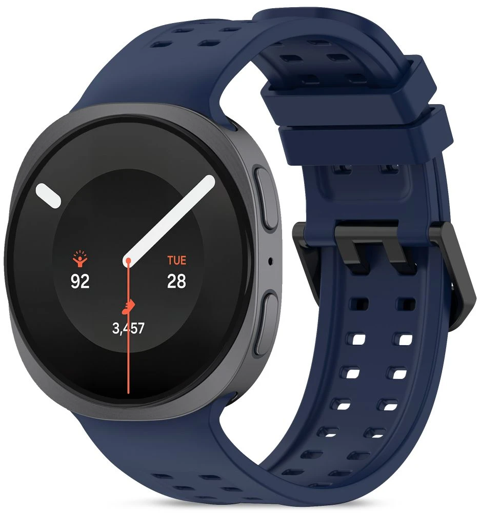 Tech-Protect SILICONE AIR Samsung Galaxy WATCH 8 / 9 / CLASSIC (40 / 44 / 46 MM) TAMSIAI MĖLYNAS