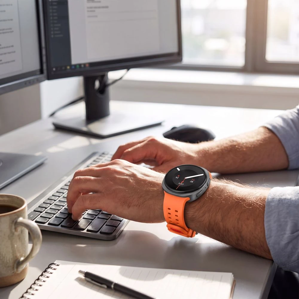 „Tech-Protect SILICONE AIR“ Samsung Galaxy WATCH 8 / 9 / CLASSIC (40 / 44 / 46 MM) TANGARINE Oranžinis