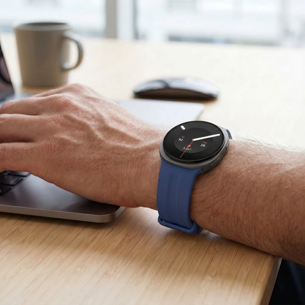 TECH-PROTECT SILICONE EVO SAMSUNG GALAXY WATCH 8 / 9 / CLASSIC (40 / 44 / 46 MM) TAMSIAI MĖLYNAS