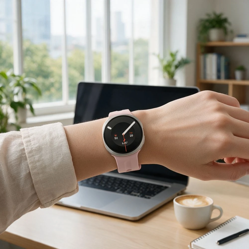 TECH-PROTECT SILICONE EVO SAMSUNG GALAXY WATCH 8 / 9 / CLASSIC (40 / 44 / 46 MM) ŠVIESIAI ROŽINĖ
