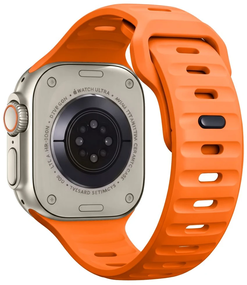 Tech-Protect SILICONE LINE WATCH 8 / 9 / 10 / 11 / 12 / SE / ULTRA (44 / 45 / 46 / 49 MM) ORANŽINIS