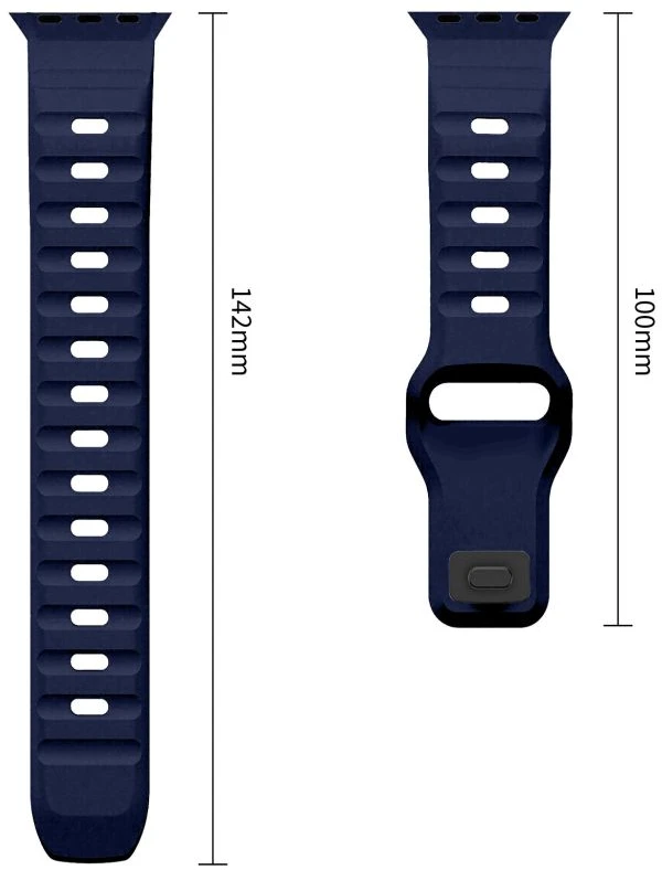 Tech-Protect SILICONE LINE WATCH 8 / 9 / 10 / 11 / 12 / SE / ULTRA (44 / 45 / 46 / 49 MM) ATLANTIC Mėlynas
