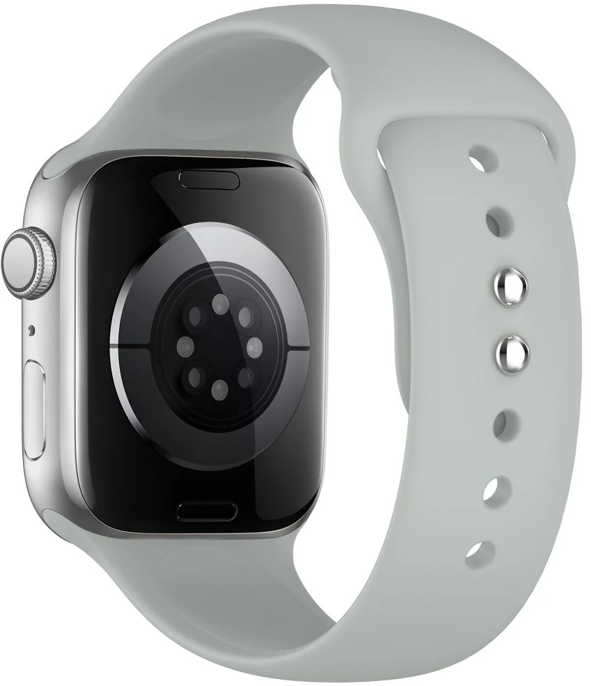 Tech-Protect SILIKONINIS DIRŽELIS WATCH 8 / 9 / 10 / 11 / 12 / SE / ULTRA (44 / 45 / 46 / 49 MM) LUNAR Pilkas