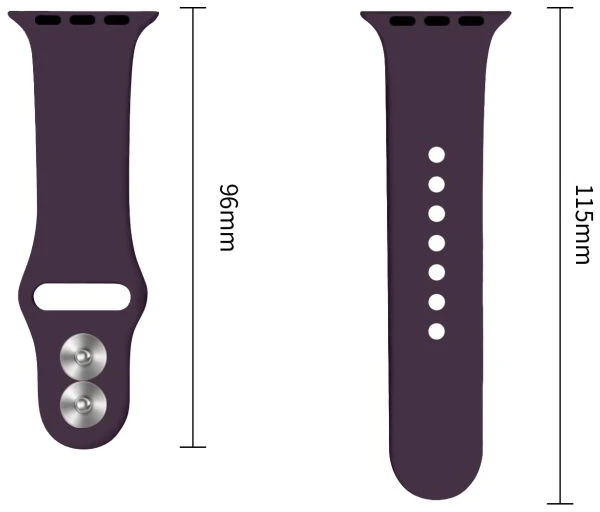 Tech-Protect SILIKONINIS DIRŽELIS WATCH 8 / 9 / 10 / 11 / 12 / SE (40 / 41 / 42 MM) TAMSIAI VYŠNINIS