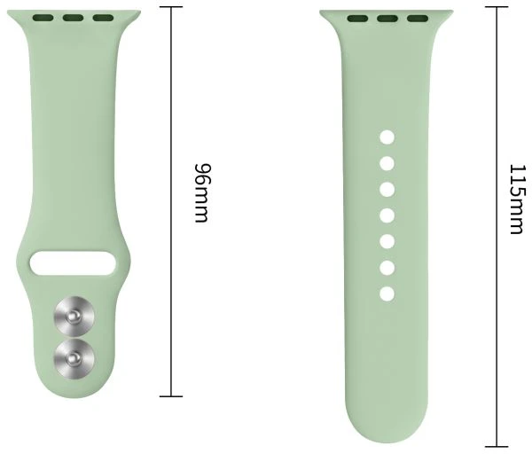 Tech-Protect SILIKONINIS DIRŽELIS WATCH 8 / 9 / 10 / 11 / 12 / SE (40 / 41 / 42 MM) PISTACIJŲ SPALVOS